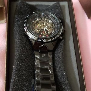 Automatic Mechanical watch black Men's watch w/BOX